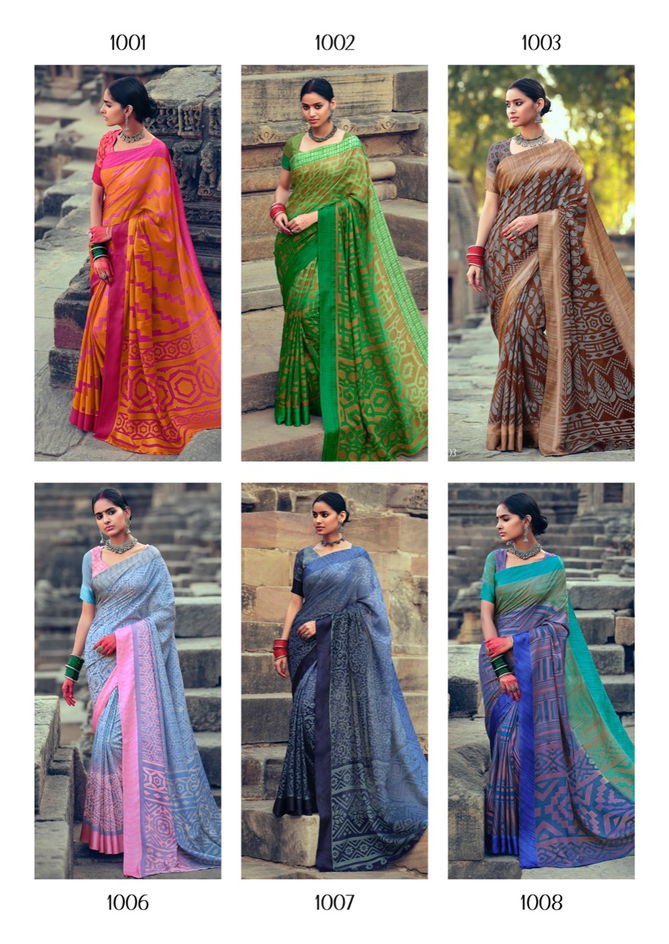 Lt Guzarish 2 Latest Fancy Designer Festive Wear Brasso Printed Sarees Collection